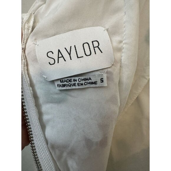 Saylor Calibria Daisy Embroidered Midi Dress White Size Small Boho Floral Lace - Picture 5 of 7